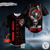 Bolt Up Or Shut Up Baseball Bat Skull Custom Baseball Jersey