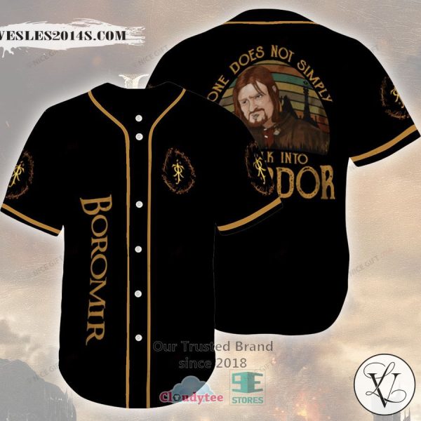 Boromir One does not simply Baseball Jersey