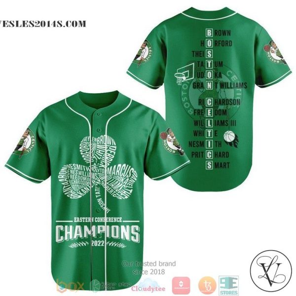 Boston Celtics Eastern Conference Champions 2022 Baseball Jersey