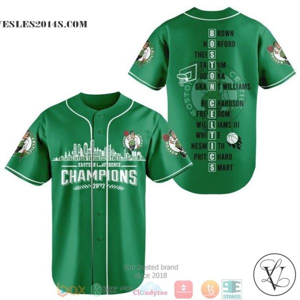 Boston Celtics Players name Eastern Conference Champions 2022 Baseball Jersey