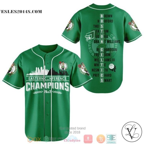 Boston Celtics Players name black Baseball Jersey