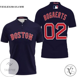 Boston Red Sox Xander Bogaerts #2 Great Player Mlb Baseball Team Majestic Player Navy 2019 Jersey Style Gift For Boston Fans All Over Print Polo Shirt G1o