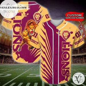 Brisbane Lions Baseball Jersey Afl – Premium Jersey Shirt – Custom Name & Number Jersey Sport