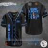 Bud Light Makes Me High black Baseball Jersey