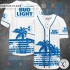 Bud Light Palm Tree white Baseball Jersey