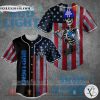 Bud Light Skeleton United States Flag Baseball Jersey