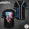 Bud Light Smoke American Flag Baseball Jersey