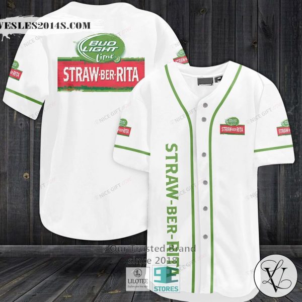 Bud Light Straw Ber Rita Baseball Jersey