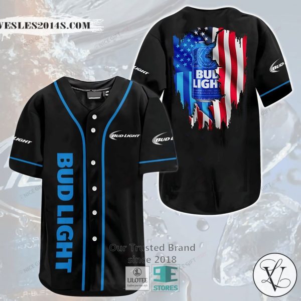 Bud Light US Flag Baseball Jersey