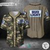 Bud Light United States Flag green camo Baseball Jersey