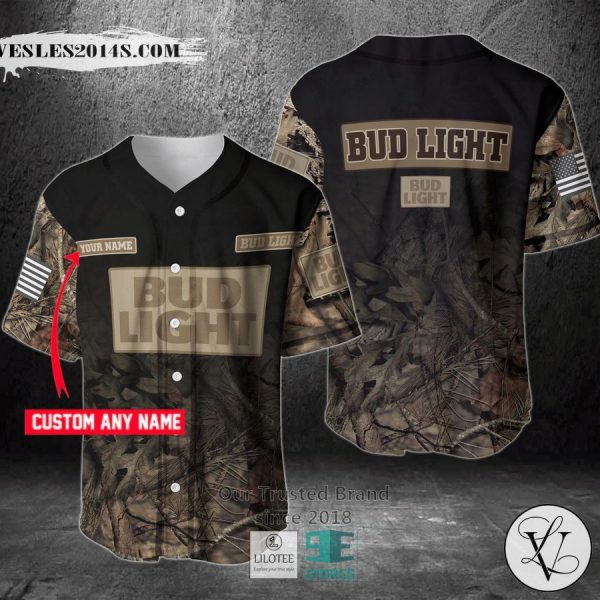 Bud Light Your Name Hunting Baseball Jersey