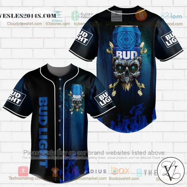 Bud Light skull head Baseball Jersey