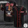 Budweiser Beer Punisher Skull Baseball Jersey Shirt