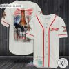 Budweiser Beer Skull Baseball Jersey Shirt