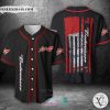 Budweiser Can United States Flag black Baseball Jersey