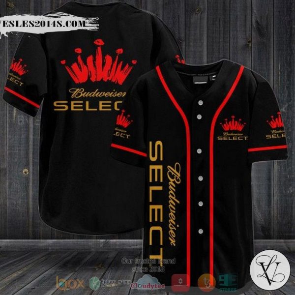 Budweiser Select baseball jersey
