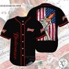 Budweiser United States Flag black Baseball Jersey