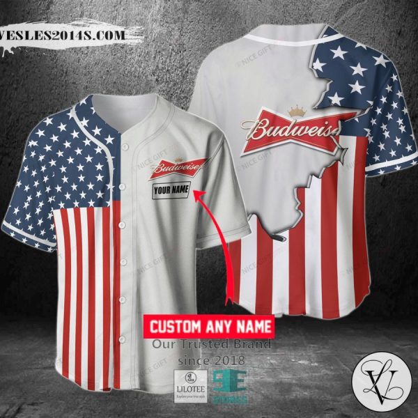 Budweiser Your Name Baseball Jersey