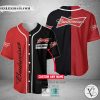 Budweiser Your Name Black Red Baseball Jersey