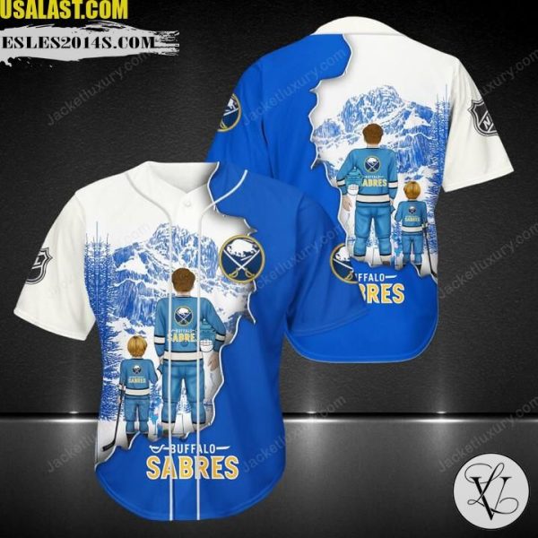 Buffalo Sabres Father And Son Team Baseball Jersey Shirt