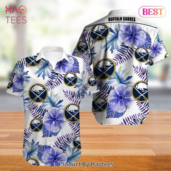 Buffalo Sabres Hawaiian Shirt Tropical Flowers summer for fans