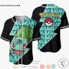 Bulbasaur Pokemon Baseball Jersey Shirt