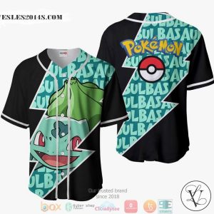 Bulbasaur Pokemon Baseball Jersey Shirt