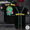 Bulbasaur Pokemon Custom Name Baseball Jersey Shirt
