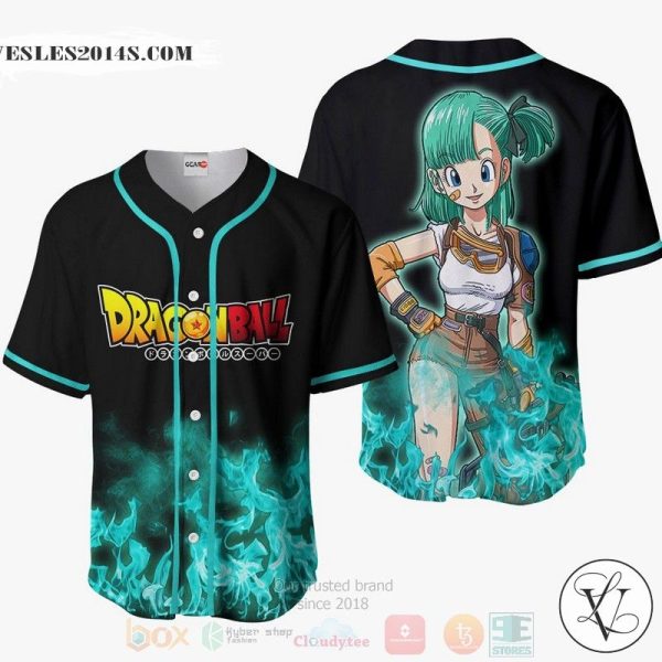 Bulma Dragon Ball Anime Baseball Jersey