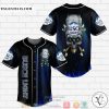 Busch Light Beer Flame Skull Baseball Jersey