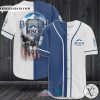 Busch Light Beer Skull Baseball Jersey Shirt