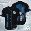 Busch Light Can United States Flag black Baseball Jersey