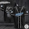 Busch Light Skull Black Baseball Jersey k49