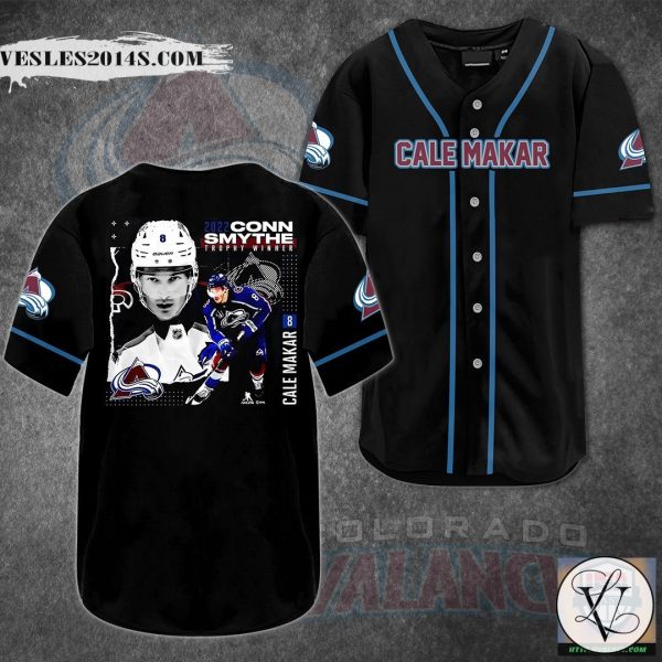Cale Makar Colorado Avalanche Baseball Jersey Shirt