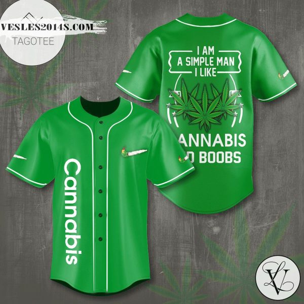 Cannabis Baseball Jersey Shirt