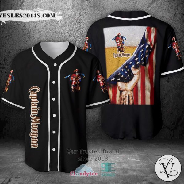 Captain Morgan Beer United States Flag Baseball Jersey