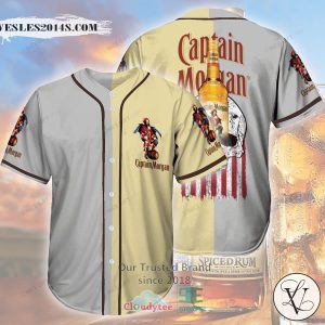 Captain Morgan Skull United States Flag Baseball Jersey