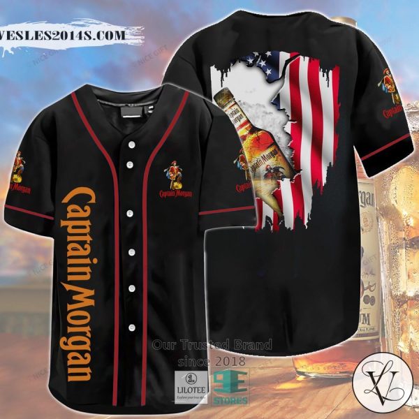 Captain Morgan US Flag Baseball Jersey