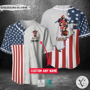 Captain Morgan Your Name US Flag Baseball Jersey