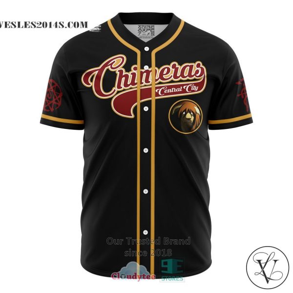 Central City Chimeras Full Metal Alchemist Baseball Jersey