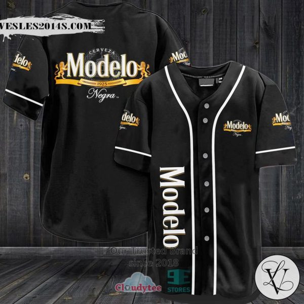 Cerveza Modelo Negra Baseball Jersey Shirt