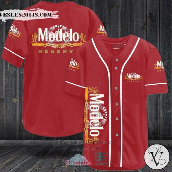Cerveza Modelo Reserva Baseball Jersey Shirt