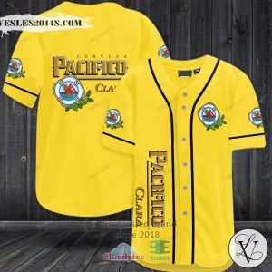 Cerveza Pacifico Clara yellow Baseball Jersey xd4