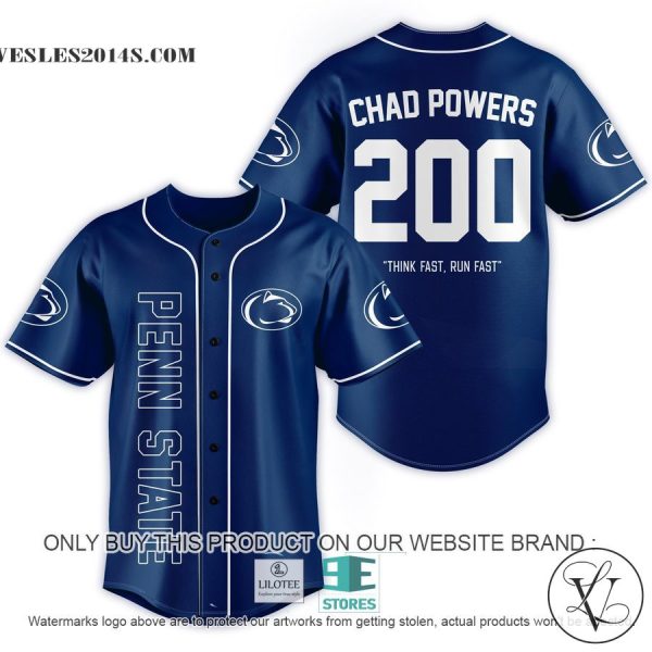 Chad Powers 200 Think Fast Run Fast Baseball Jersey
