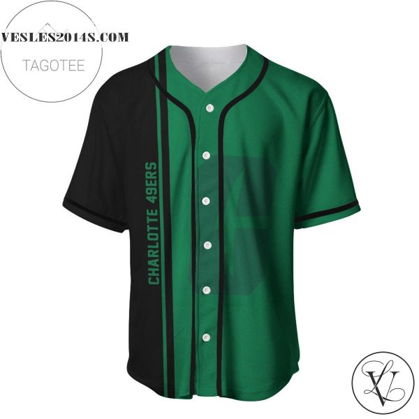 Charlotte 49ers Baseball Jersey Half Style – NCAA