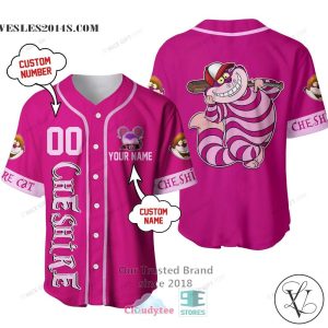 Cheshire Cat Disney Personalized Baseball Jersey Shirt