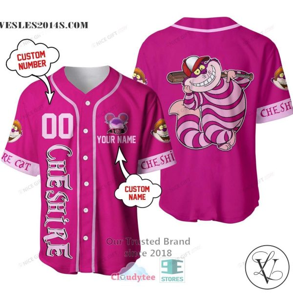 Cheshire Cat Disney Personalized Baseball Jersey Shirt