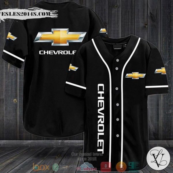 Chevrolet Black Baseball Jersey