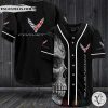 Chevrolet Skull Baseball Jersey Shirt