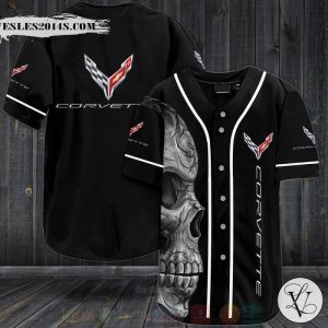 Chevrolet Skull Baseball Jersey Shirt